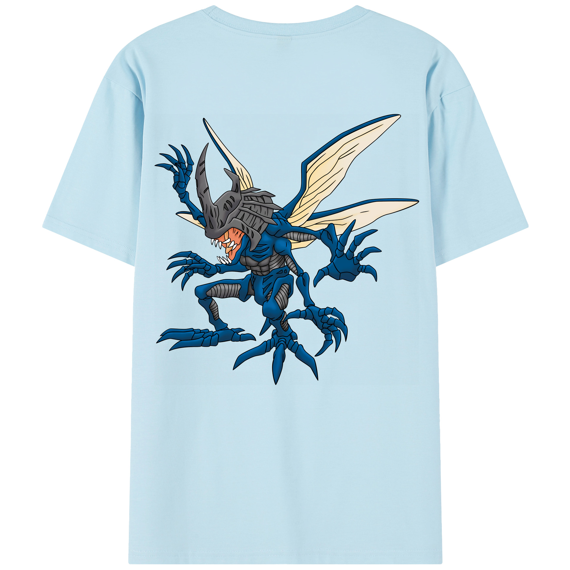 （画像用） Digimon デジタルモンスター/デジモン 綿100％半袖Tシャツ（背面プリント）